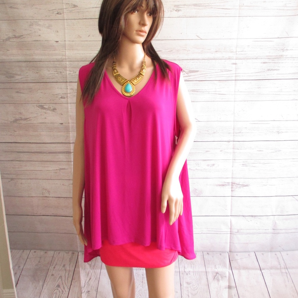 NWT - SIMPLY EMMA stretchy knit top - sz 2X - $40.
